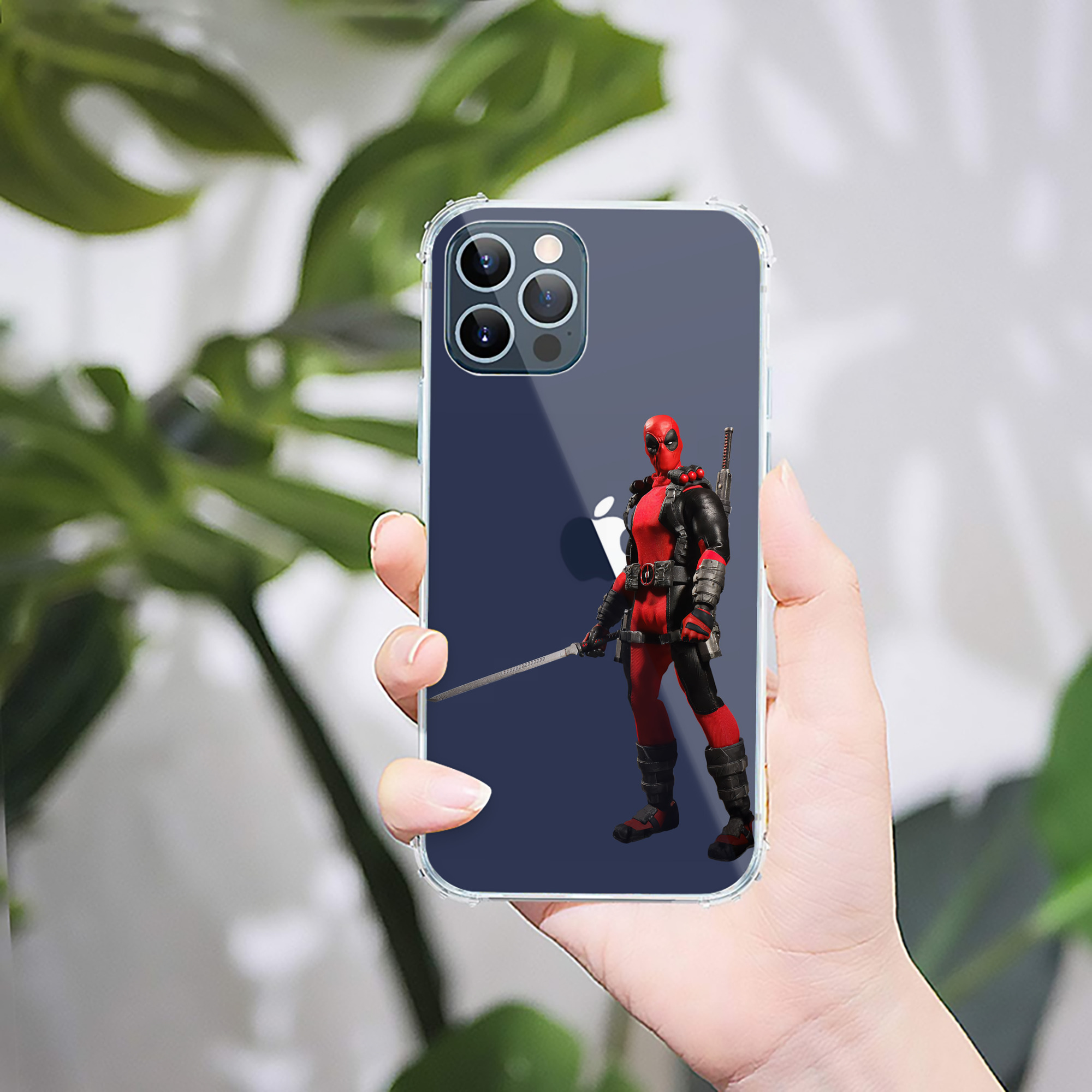 （画像用） Deadpool デッドプール 【iPhone 12シリーズ対応】透明スマホケース（クリアソフトケース）